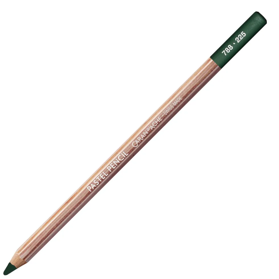 Pastela sucha w kredce Pastel Pencil - Caran d'Ache - 225, Moss Green