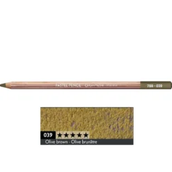 Pastela sucha w kredce Pastel Pencil - Caran d'Ache - 039, Olive Brown