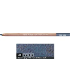 Pastela sucha w kredce Pastel Pencil - Caran d'Ache - 506, Payne's Grey 50%
