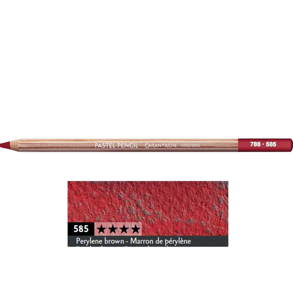 Pastela sucha w kredce Pastel Pencil - Caran d'Ache - 585, Perylene Brown