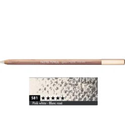 Pastela sucha w kredce Pastel Pencil - Caran d'Ache - 581, Pink White