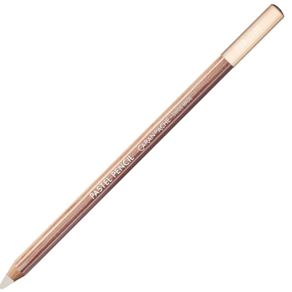 Pastela sucha w kredce Pastel Pencil - Caran d'Ache - 581, Pink White
