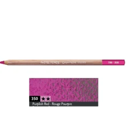 Pastela sucha w kredce Pastel Pencil - Caran d'Ache - 350, Purplish Red