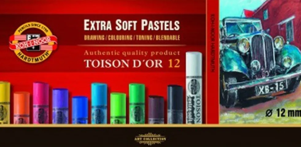 Pastele ekstra suche - Koh-I-Noor - 12 szt.