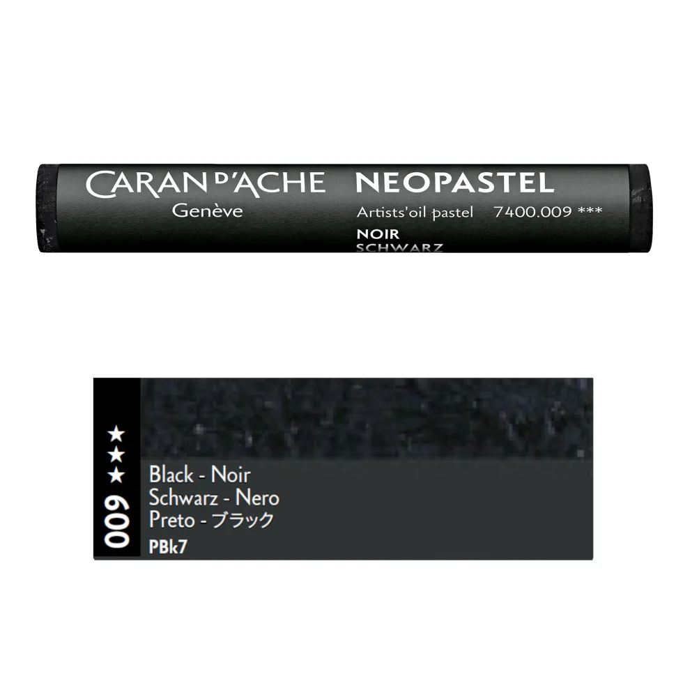 Pastel olejna Neopastel - Caran d'Ache - 009, Black