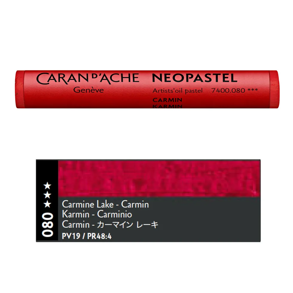 Pastel olejna Neopastel - Caran d'Ache - 080, Carmine Lake