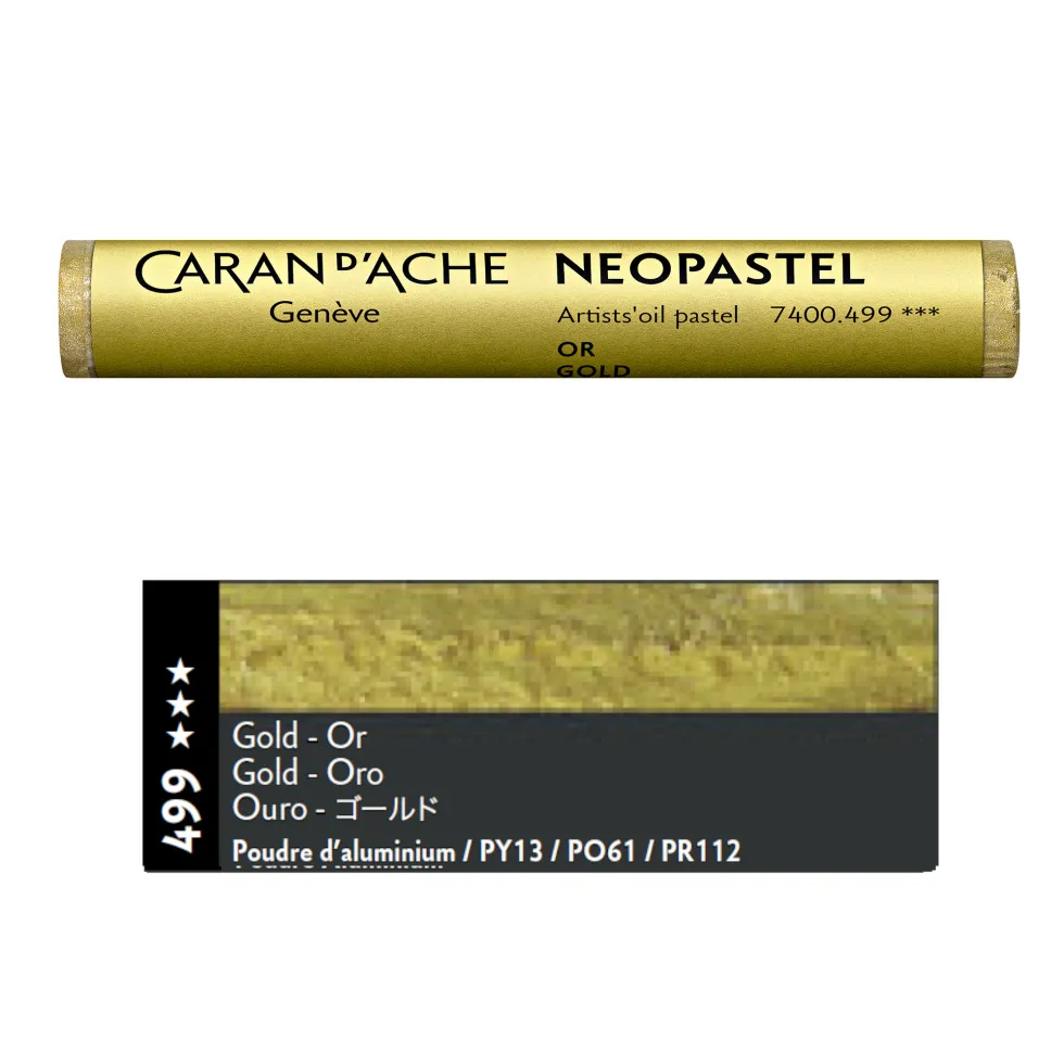 Pastel olejna Neopastel - Caran d'Ache - 499, Gold