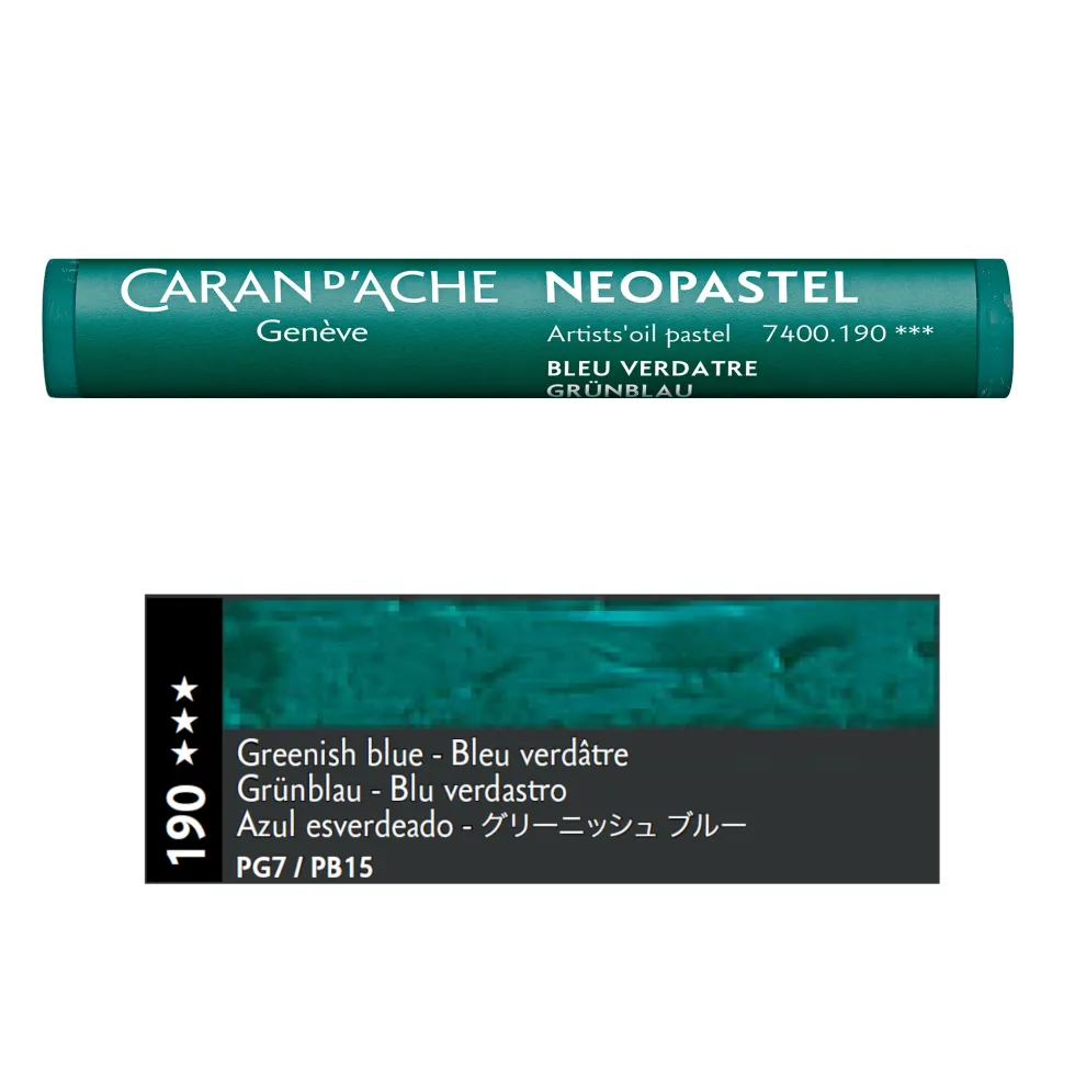 Pastel olejna Neopastel - Caran d'Ache - 190, Greenish Blue