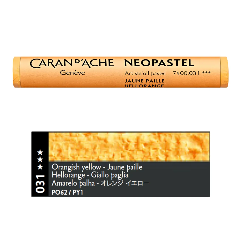 Pastel olejna Neopastel - Caran d'Ache - 031, Orangish Yellow