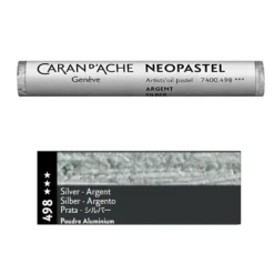 Pastel olejna Neopastel - Caran d'Ache - 498, Silver