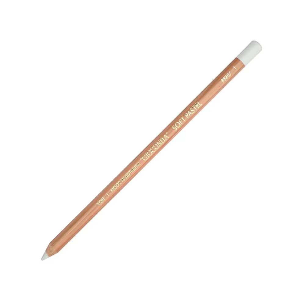Pastel sucha Gioconda w drewnie - Koh-I-Noor - 01, Titanium White