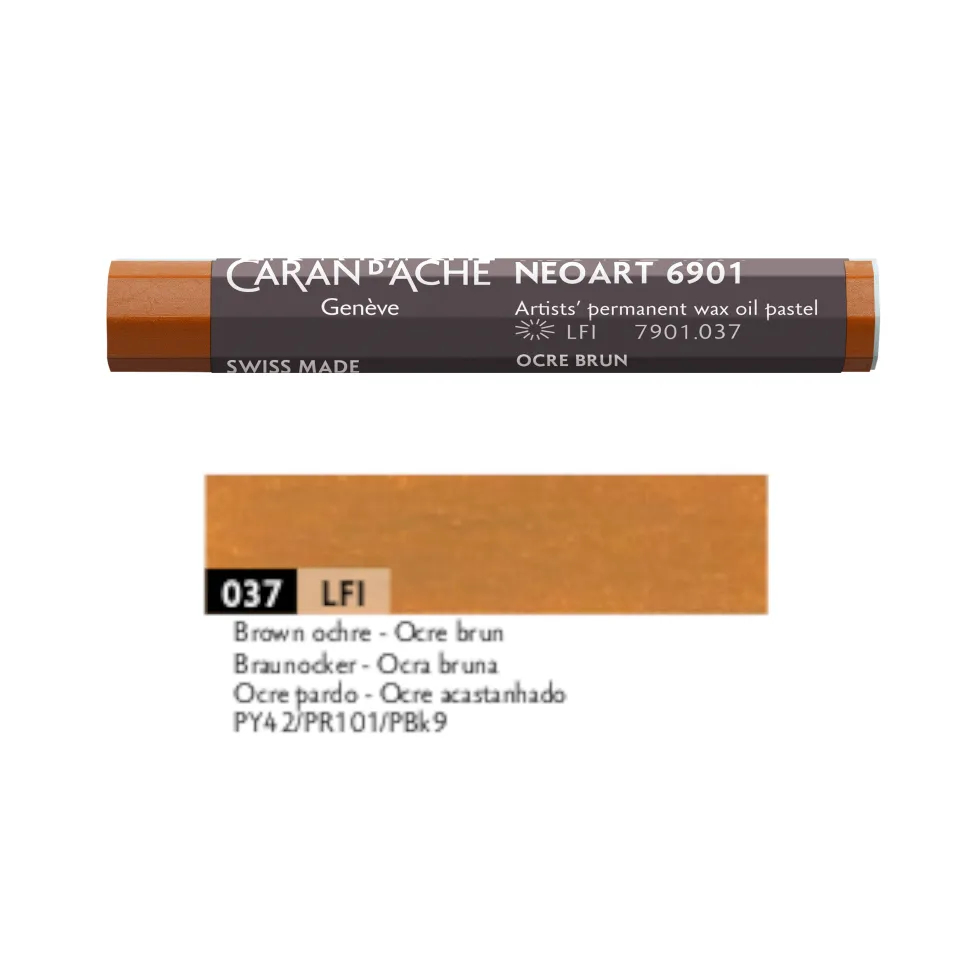 Pastel woskowo-olejny Neoart 6901 - Caran d'Ache - 037, Brown Ochre