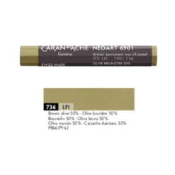 Pastel woskowo-olejny Neoart 6901 - Caran d'Ache - 736, Brown Olive 50