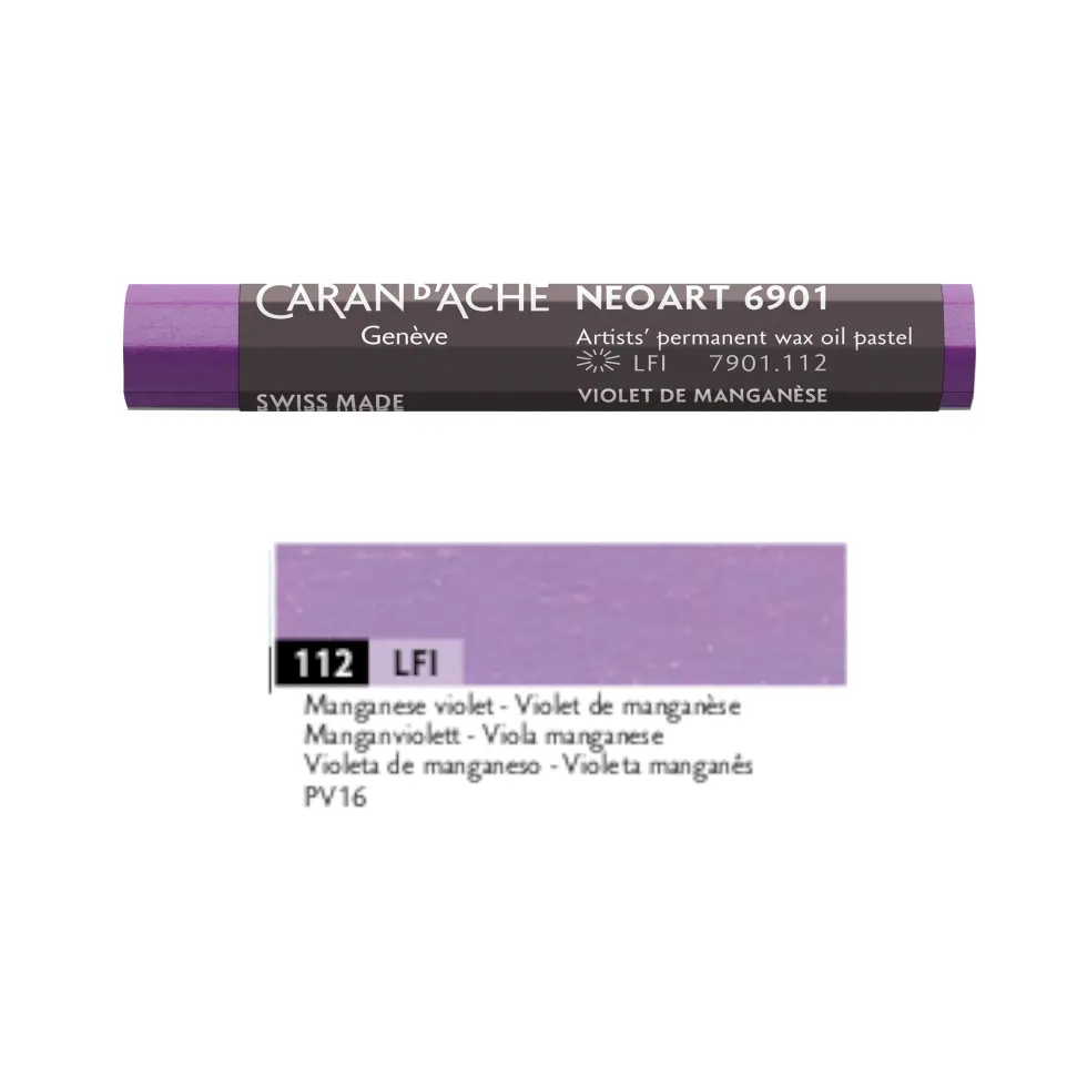 Pastel woskowo-olejny Neoart 6901 - Caran d'Ache - 112, Manganese Violet