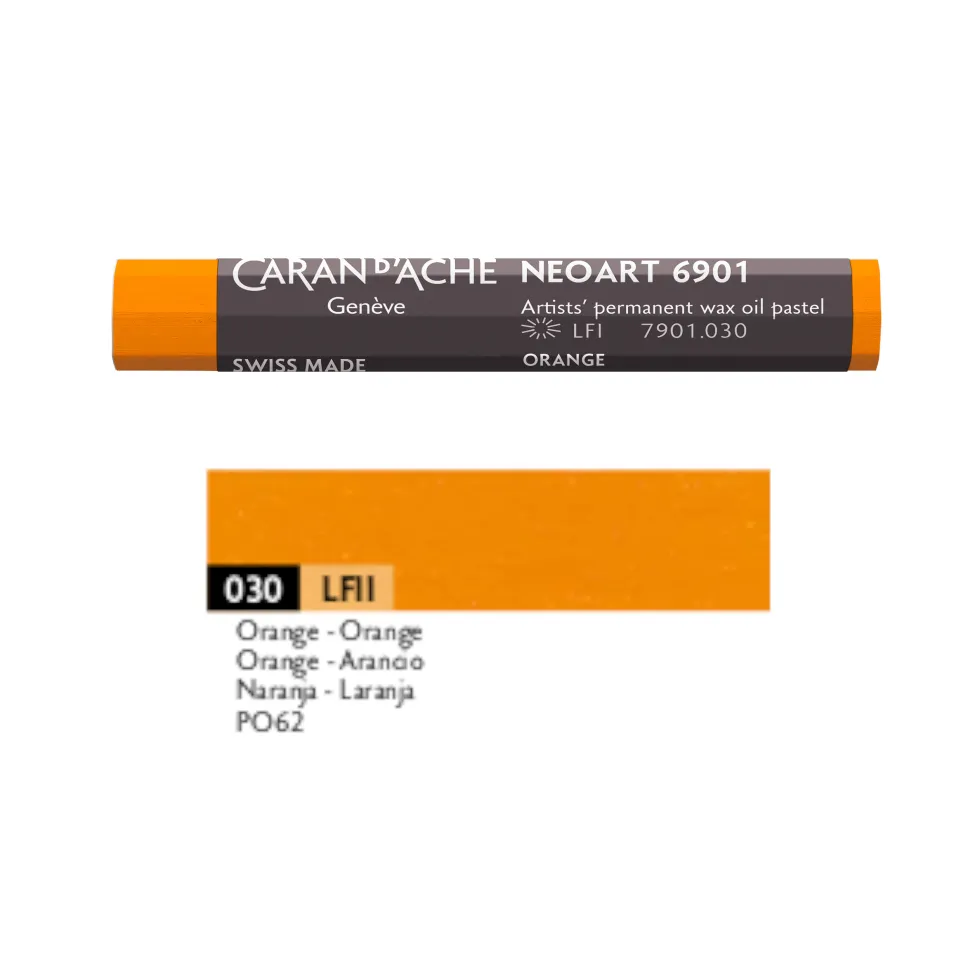 Pastel woskowo-olejny Neoart 6901 - Caran d'Ache - 030, Orange
