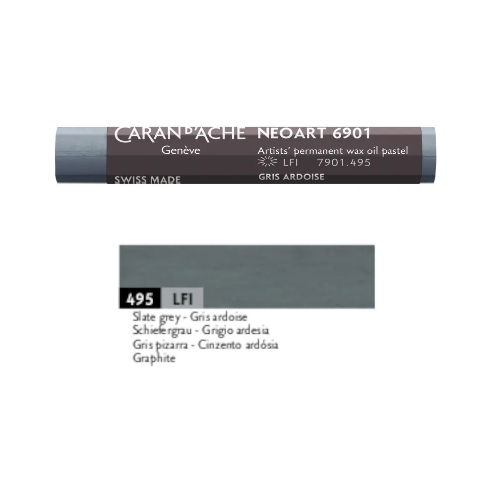 Pastel woskowo-olejny Neoart 6901 - Caran d'Ache - 495, Slate Grey