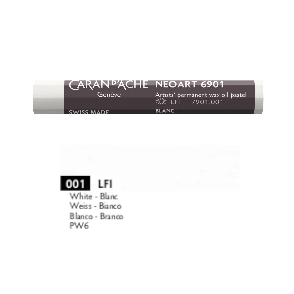 Pastel woskowo-olejny Neoart 6901 - Caran d'Ache - 001, White