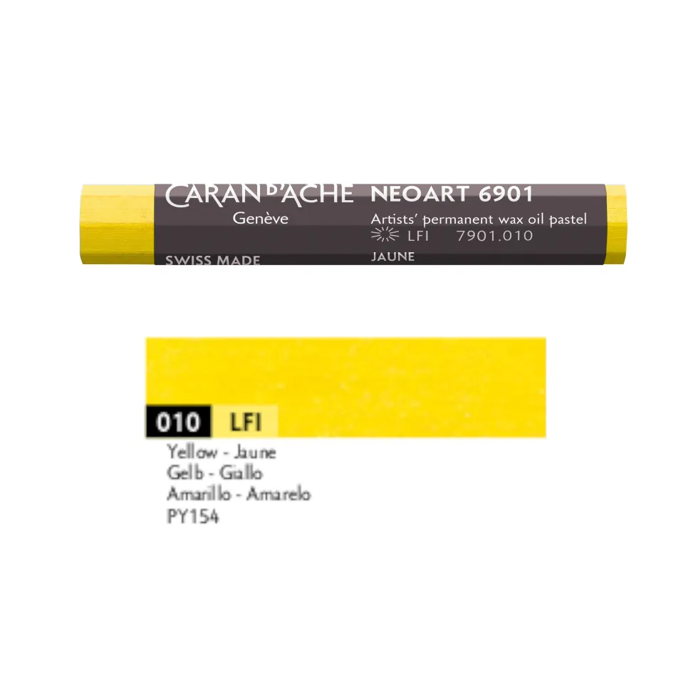 Pastel woskowo-olejny Neoart 6901 - Caran d'Ache - 010, Yellow