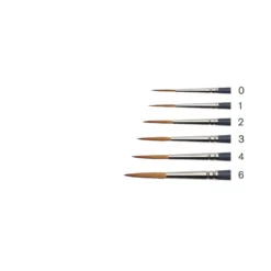Pędzel cienki, syntetyczny sobol - Winsor & Newton - nr 0