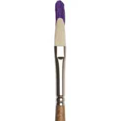 Pędzel koci język, syntetyczny Artists' Oil - Winsor & Newton - nr 4