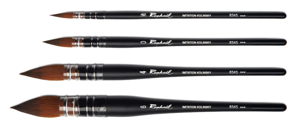 Pędzel mop syntetyczny Stradivarius seria 8345 - Raphael - nr 3/0