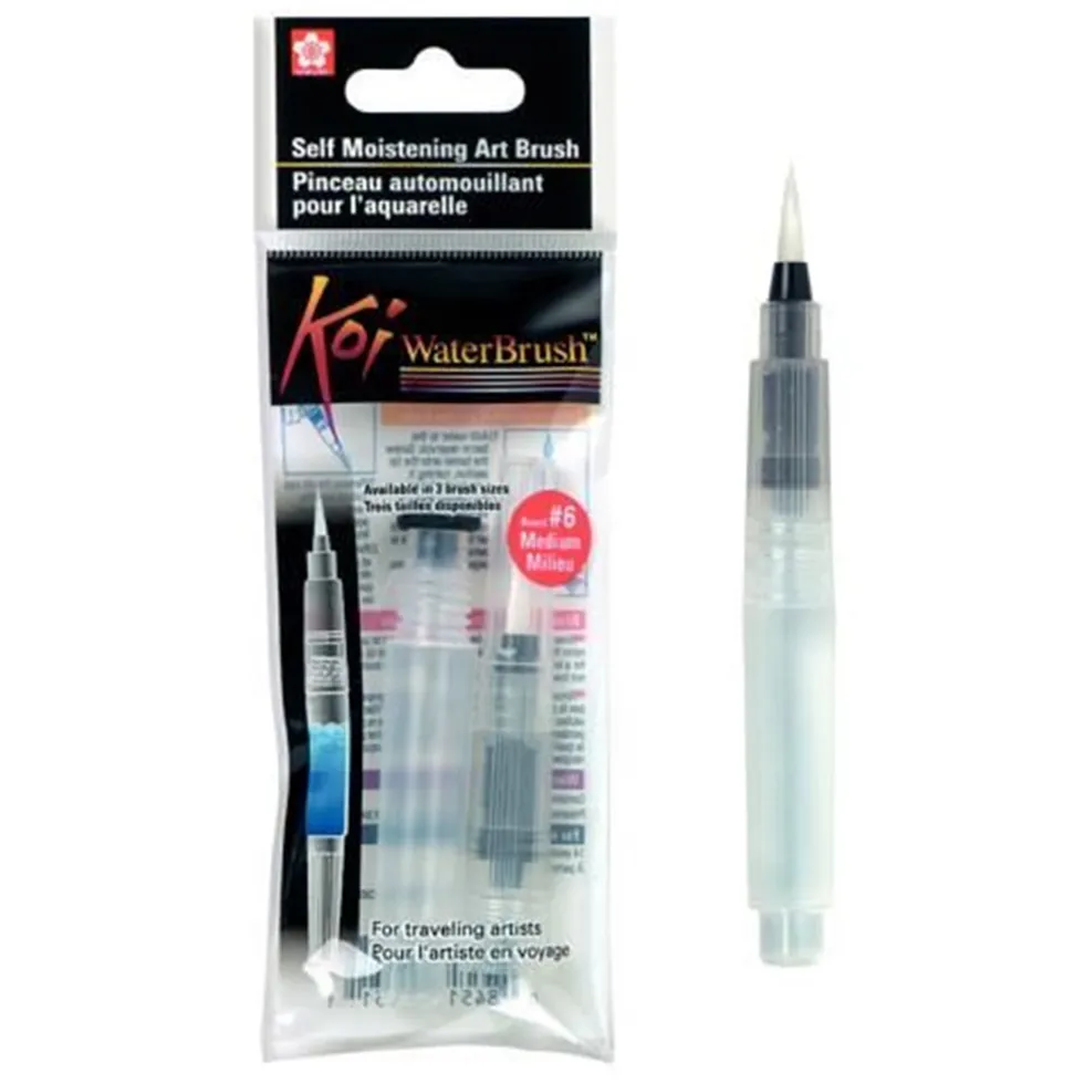 Pędzel na wodę Waterbrush, krótki - Sakura - średnia końcówka, M