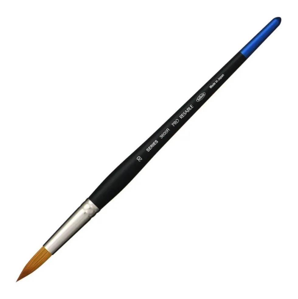 Pędzel okrągły, mieszany, Pro Resable, seria 3600R - Holbein - nr 22