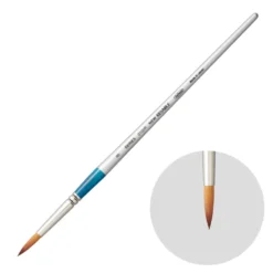 Pędzel okrągły, mieszany, Watercolor Resable, seria 3100R - Holbein - nr 8