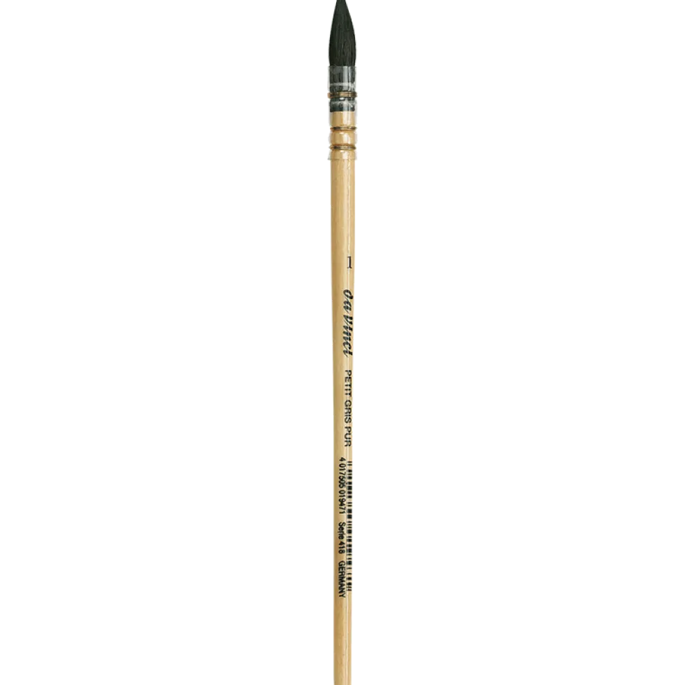 Pędzel okrągły, naturalny, Wash Brush, seria 418 - Da Vinci - 0