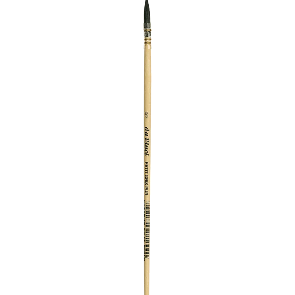 Pędzel okrągły, naturalny, Wash Brush, seria 418 - Da Vinci - 3/0