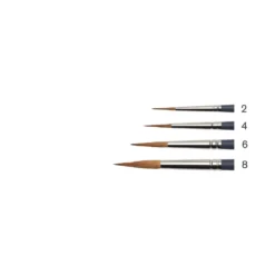 Pędzel okrągły spiczasty, syntetyczny sobol - Winsor & Newton - nr 8