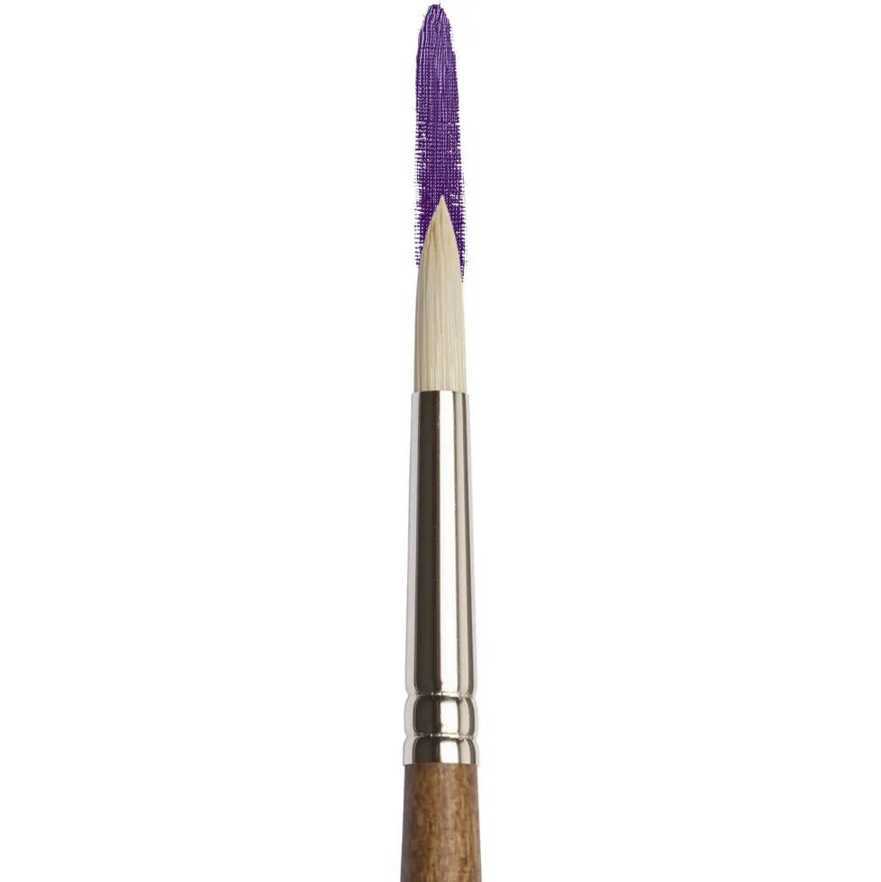 Pędzel okrągły, syntetyczny Artists' Oil - Winsor & Newton - nr 4
