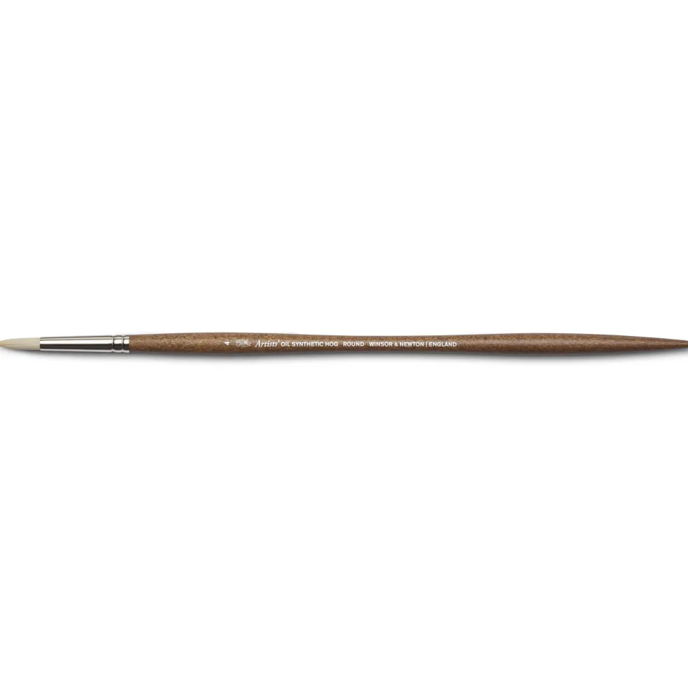 Pędzel okrągły, syntetyczny Artists' Oil - Winsor & Newton - nr 4
