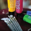 Pędzel okrągły, syntetyczny Basics - Liquitex - długa rączka, nr 1