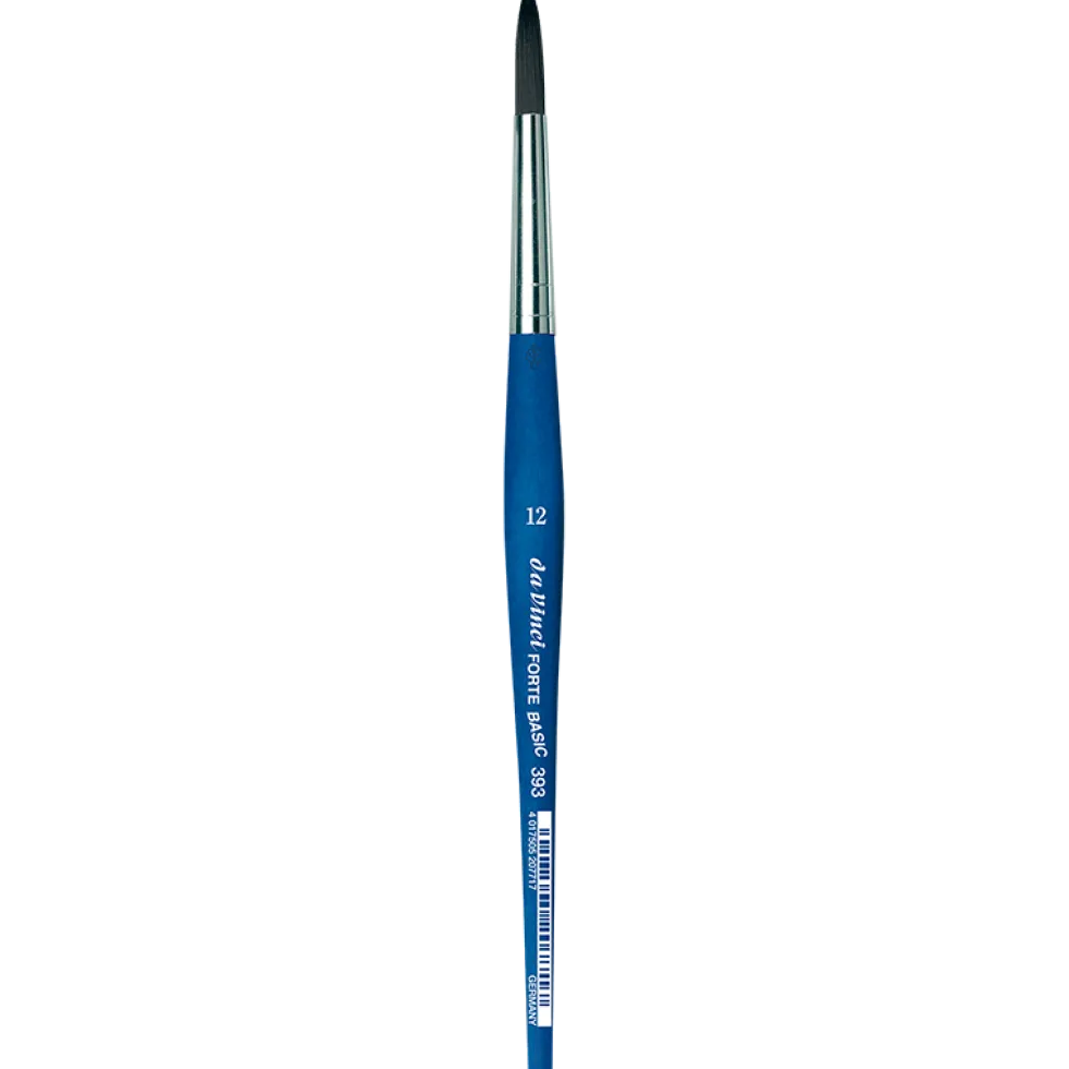 Pędzel okrągły, syntetyczny, Forte Basic, seria 393 - Da Vinci - 12