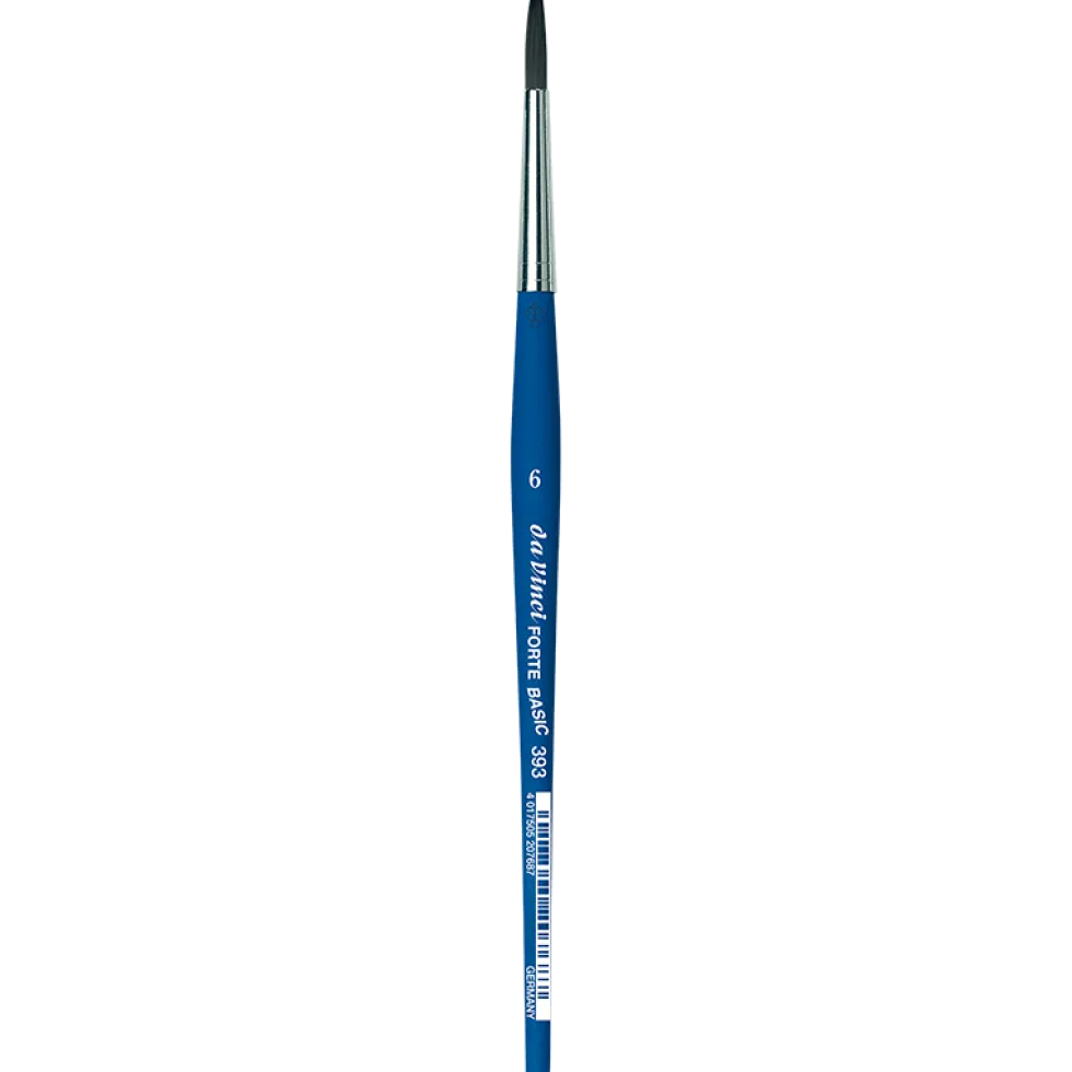 Pędzel okrągły, syntetyczny, Forte Basic, seria 393 - Da Vinci - 4