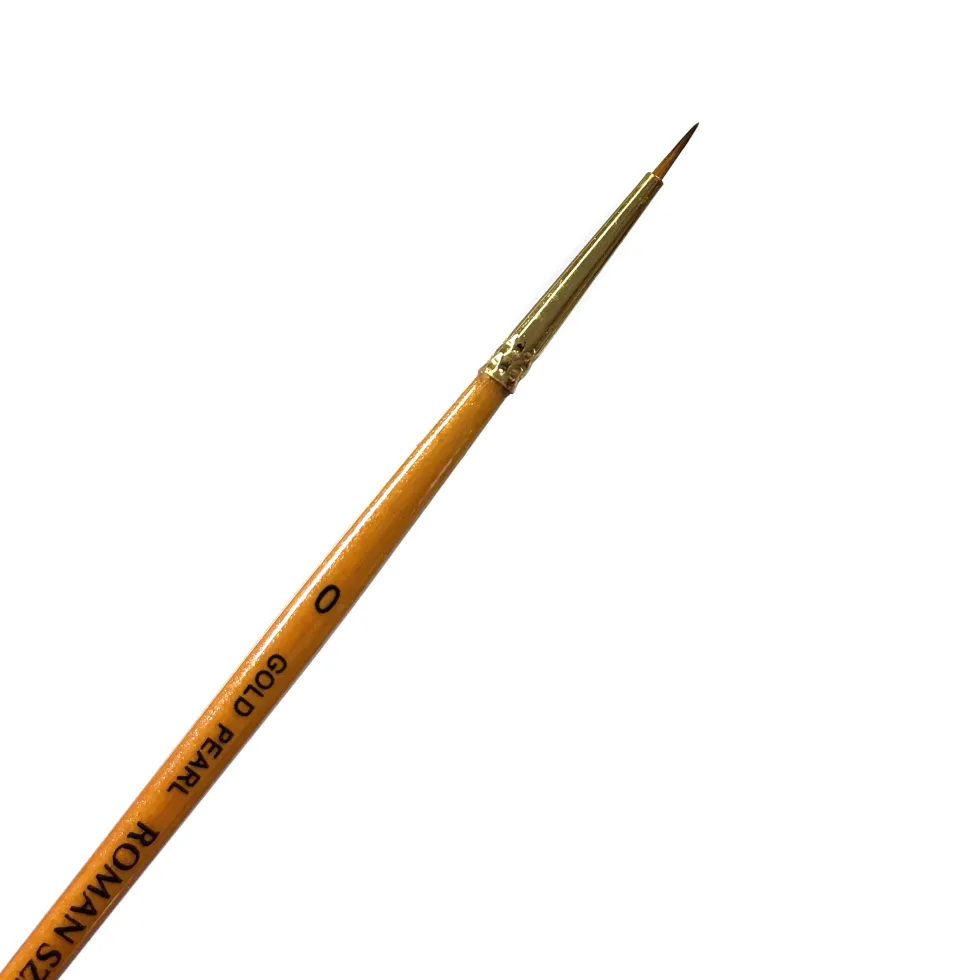 Pędzel okrągły, syntetyczny, Gold Pearl - Roman Szmal - nr 0