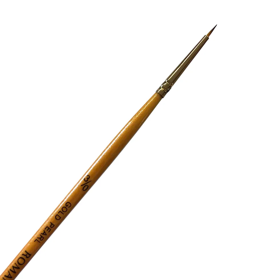 Pędzel okrągły, syntetyczny, Gold Pearl - Roman Szmal - nr 3/0