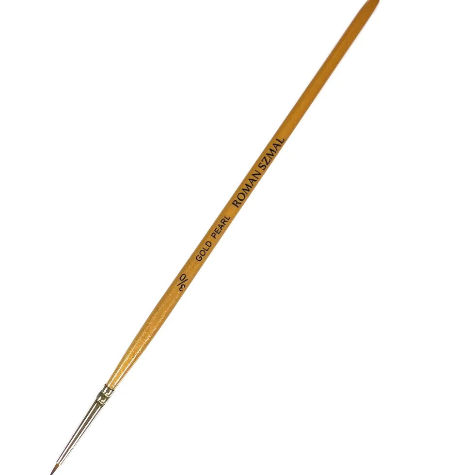 Pędzel okrągły, syntetyczny, Gold Pearl - Roman Szmal - nr 3/0