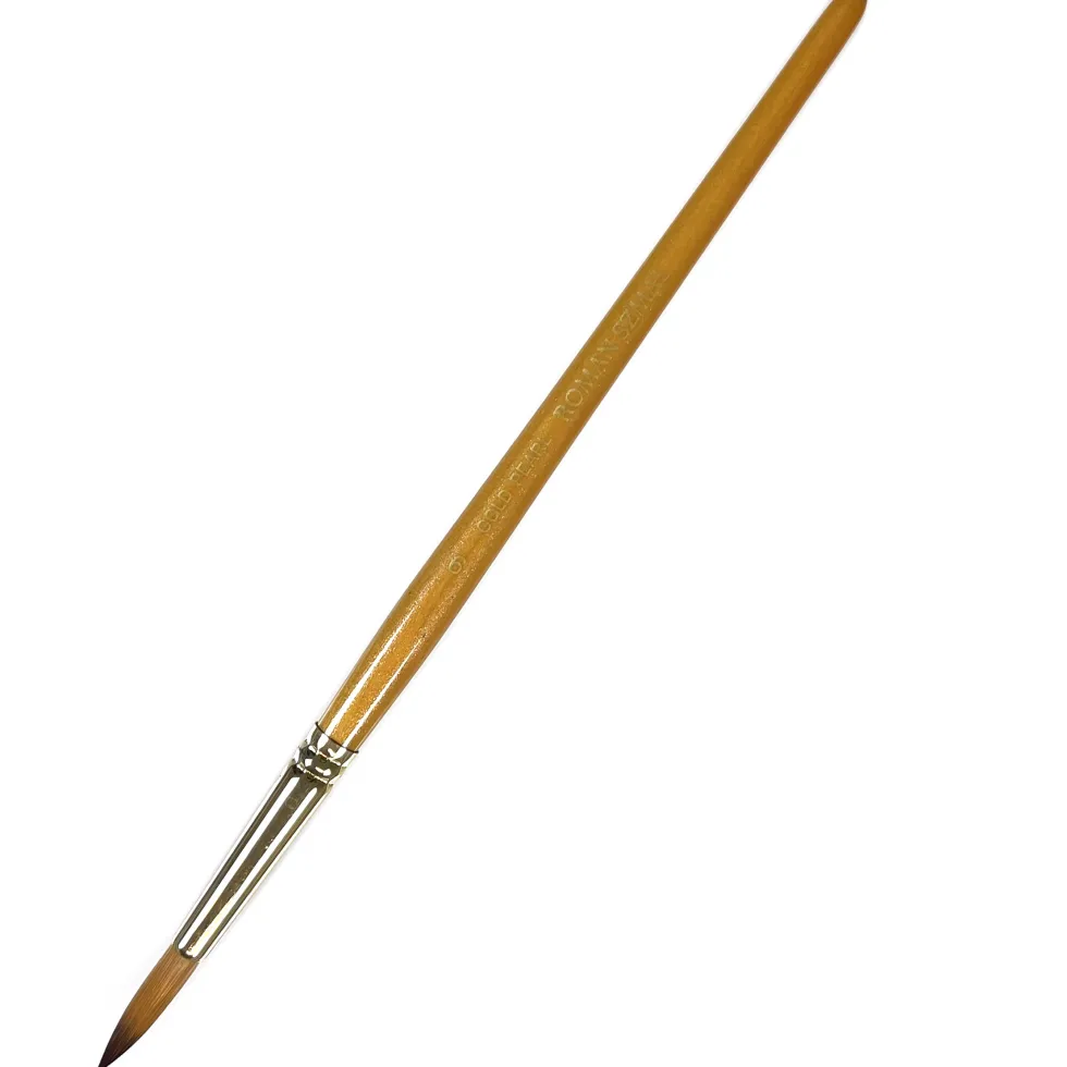 Pędzel okrągły, syntetyczny, Gold Pearl - Roman Szmal - nr 9