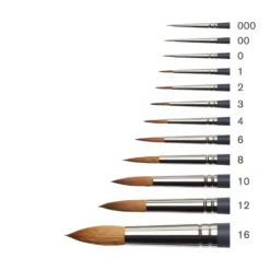 Pędzel okrągły, syntetyczny sobol - Winsor & Newton - nr 12