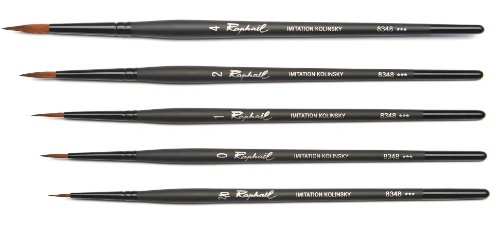 Pędzel okrągły syntetyczny Stradivarius seria 8348 - Raphael - nr 4