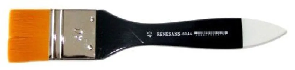Pędzel płaski, syntetyczny, do tła, seria 8044 - Renesans - 40 mm