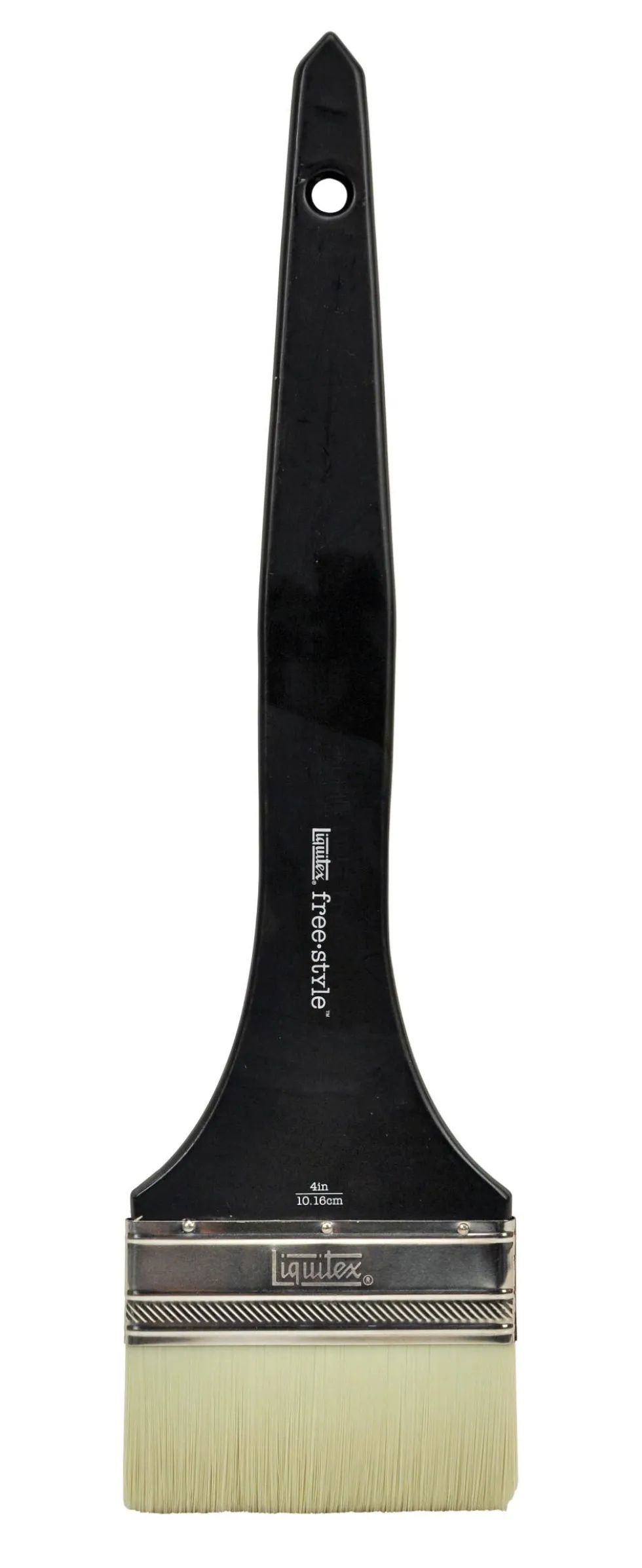 Pędzel płaski, syntetyczny free-style - Liquitex - długa rączka, 4''