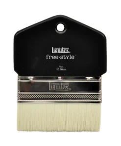Pędzel płaski, syntetyczny free-style - Liquitex - krótka rączka, 4''