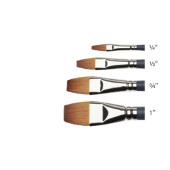 Pędzel płaski, syntetyczny sobol - Winsor & Newton - nr 1''