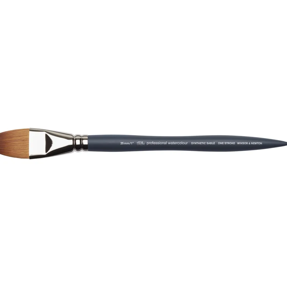 Pędzel płaski, syntetyczny sobol - Winsor & Newton - nr 1''