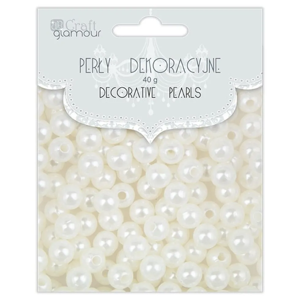 Perły dekoracyjne - DpCraft - 6 mm, 40 g