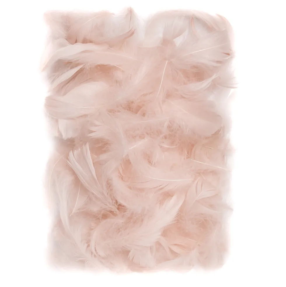 Piórka dekoracyjne - DpCraft - nude, 10 g