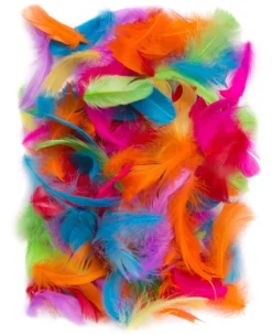 Piórka dekoracyjne, kolorowe - DpCraft - brights, 10 g